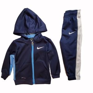 Nike Dri-Fit Track Suit - Blue / White - 18 Mos